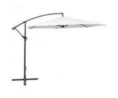 vidaXL Parasol en porte-à-faux 3 m Blanc sable