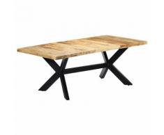 vidaXL Table de salle à manger 200x100x75 cm Bois de manguier solide