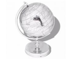 vidaXL Globe terrestre avec support Aluminium Argenté 42 cm