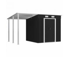 vidaXL Abri de jardin avec toit étendu Anthracite 346x193x181 cm Acier