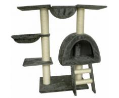 vidaXL Arbre à chat 105 cm en peluche grise