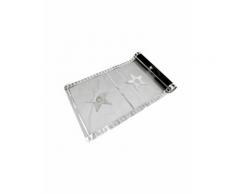 Chemin de table organza noir cinéma 28 cm x 5 m