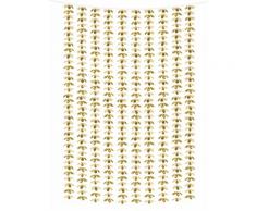 Rideau de fleurs aluminium doré 100 x 210 cm