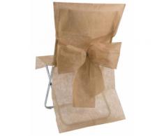 10 Housses de chaise Premium taupe