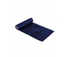 Chemin de table en velours bleu marine luxe 30 cm x 2,5 m