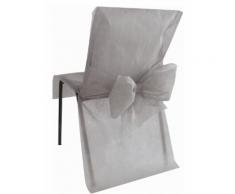 10 Housses de chaise Premium grises 50 x 95 cm