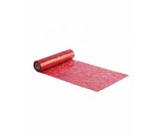 Chemin de table à paillettes rouges 28 cm x 3 m