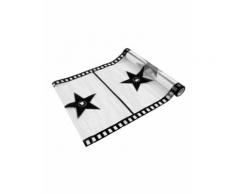 Chemin de table organza blanc cinéma 28 cm x 5 m
