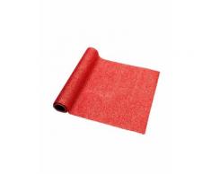 Chemin de table étincelant pailleté rouge 30 cm x 3 m