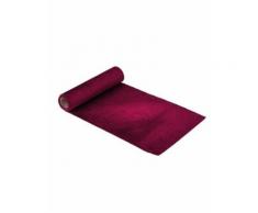 Chemin de table en velours marsala luxe 30 cm x 2,5 m