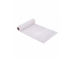 Chemin de table en velours blanc luxe 30 cm x 2,5 m