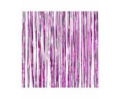 Rideau scintillant à frange fuchsia 1 x 2,5 m