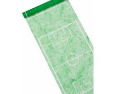 Chemin de table vert motif terrain de foot 30 cm x 5 m