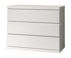 Commode enfant laqué blanc 3 tiroirs LARA