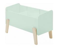 Coffre à jouet vert menthe 2 étagères verticale – KIDDY