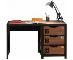 Bureau enfant pin massif 3 tiroirs ALEX