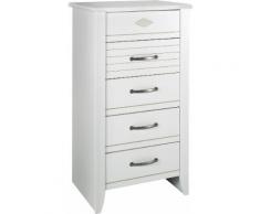 Chiffonnier blanc 5 tiroirs