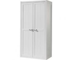 Armoire enfant laqué blanc 2 portes LEWIS