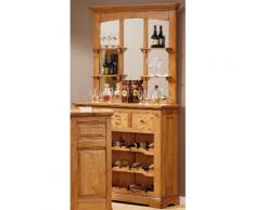 Meuble bar chêne 7 étagères