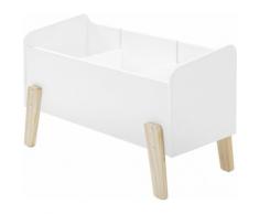 Coffre à jouet blanc 2 étagères verticale – KIDDY