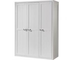 Armoire enfant laqué blanc 3 portes LEWIS