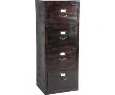 Meuble de rangement acier 4 tiroirs dossiers suspendus