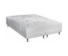 Ensemble literie 160x200 Matelas SIMMONS Performance mousse à mémoire de forme + ressorts Sensoft + Sommier VITASOM (2x80)