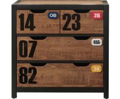 Commode enfant pin massif 3 tiroirs ALEX