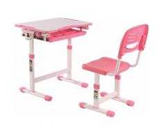 Bureau enfant blanc et rose - COMFORTLINE