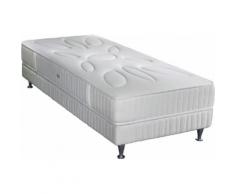 Ensemble literie 90x200 Matelas SIMMONS Performance mousse à mémoire de forme ressorts Sensoft Sommier VITASOM