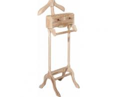 Valet de nuit teck clair 2 tiroirs