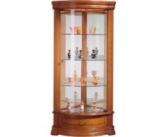 Vitrine d'angle 1 porte 1 tiroir