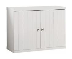 Commode enfant laqué blanc 2 portes ROBIN