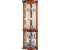 Vitrine d'angle 2 portes avec éclairage leds