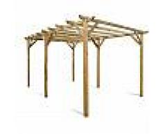 Carport en bois traité autoclave Maranello 15m²