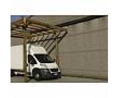 Carport en bois Solid grande hauteur 15,5m²