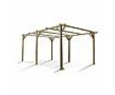 Carport en bois Madeira Paco 15,36m²