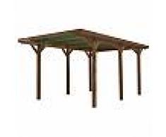 Carport en bois traité autoclave Enzo 13,10m²