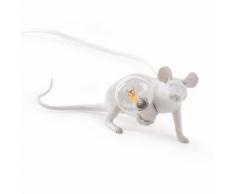 Lampe à poser Seletti Souris couchée 1 W Blanc