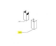 Ikea - cheminee inox partie inferieure - ref: 481253048957