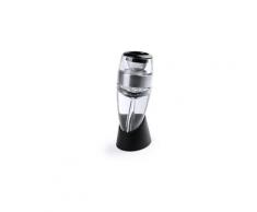 Verre carafe à décanter le vin avec support et filtre - idée cadeau oenologie couleur - noir