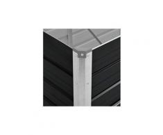 Icaverne - pots & cache-pots admirable jardinière anthracite 320 x 80 x 45 cm acier galvanisé