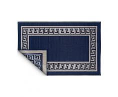 Tapis intérieur extérieur athens bleu marine et crème 270 x 180 cm