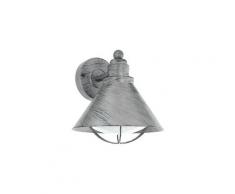 Applique extérieure rustique barrosela h24 cm ip44 - argent antique