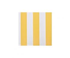 Icaverne - stores extérieurs stylé auvent pliable motorisé 600 cm jaune/blanc