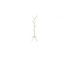 Porte-manteaux arbre en bois 8 tiges blanc