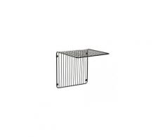 Etagère murale porte revues/livres métal noir
