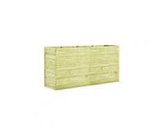 Jardinière 200x50x97 cm bois de pin imprégné
