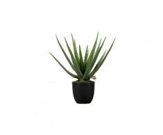 Plante artificielle aloe vera coloris vert 46cm - dim : 46 x 14 x 14 cm -pegane-