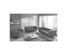 Canapé standing : 3 places + 2 places + fauteuil - gris
